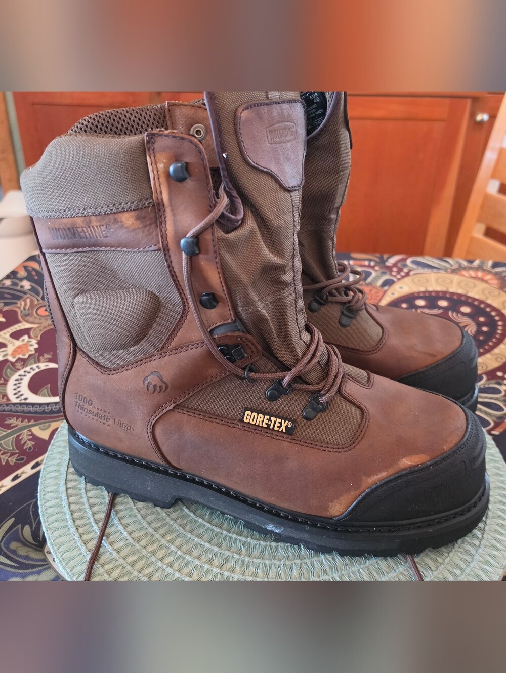 Wolverine Brown Waterproof GORE-TEX Men's Work Boots